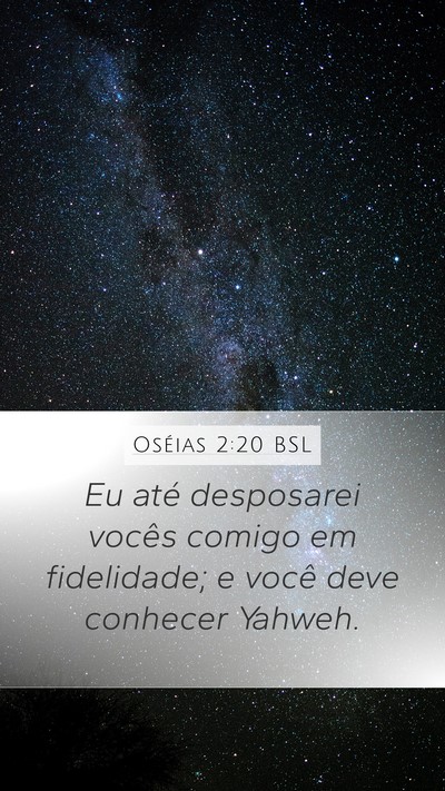 Oséias 2:20 BSL Bible Verse Image