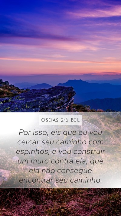 Oséias 2:6 BSL Bible Verse Image