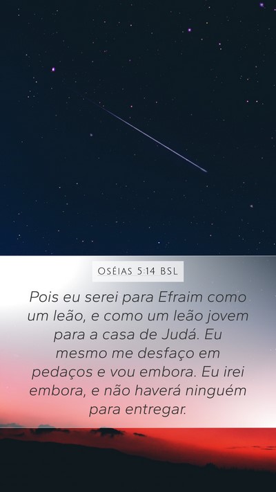 Oséias 5:14 BSL Bible Verse Image