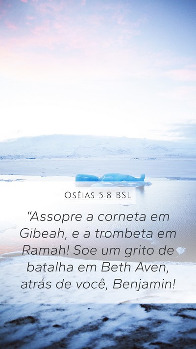 Oséias 5:8 BSL Bible Verse Image