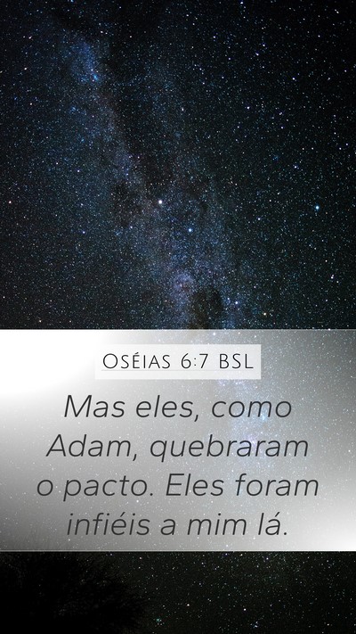 Oséias 6:7 BSL Bible Verse Image