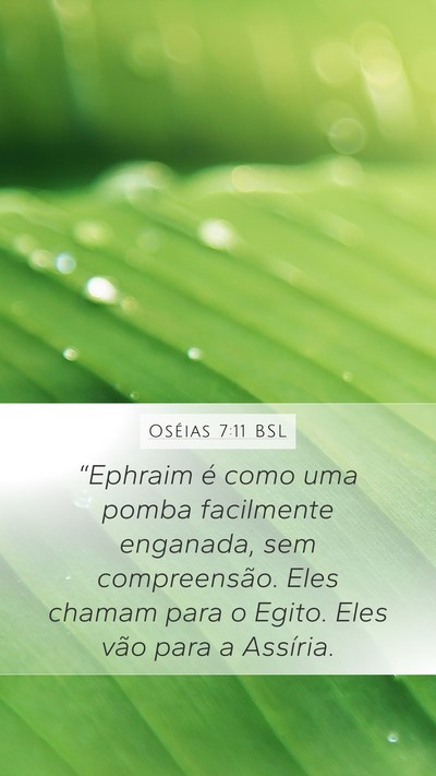 Oséias 7:11 BSL Bible Verse Image