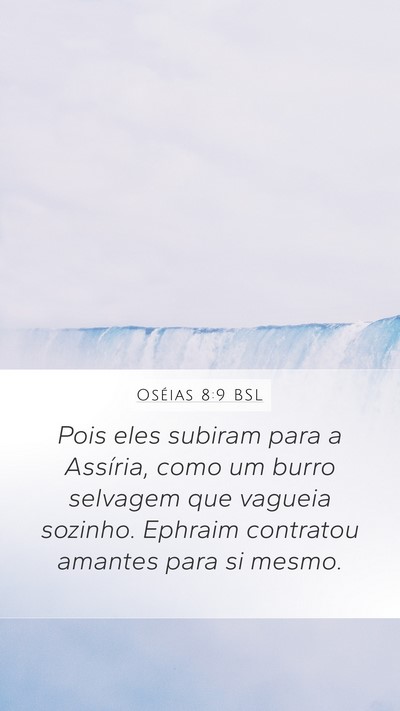 Oséias 8:9 BSL Bible Verse Image