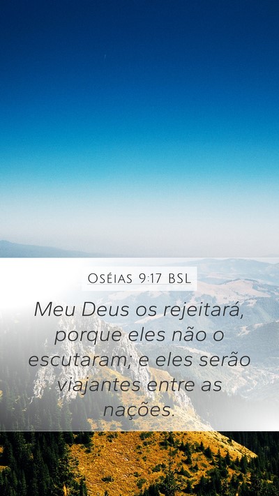 Oséias 9:17 BSL Bible Verse Image