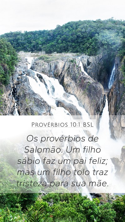 Provérbios 10:1 BSL Bible Verse Image