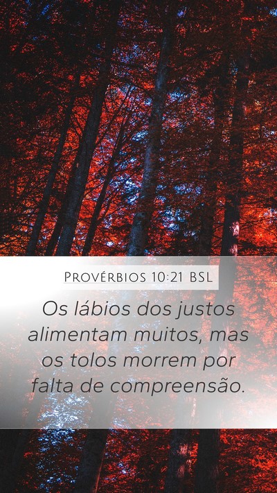 Provérbios 10:21 BSL Bible Verse Image