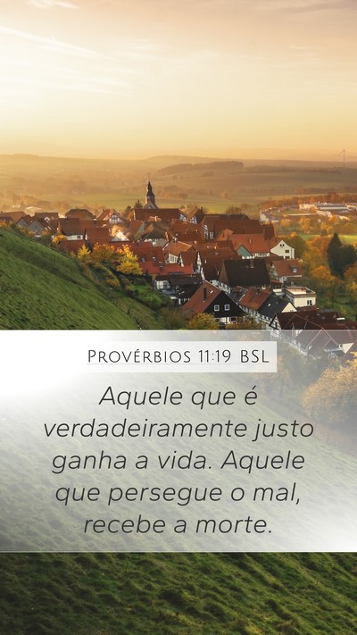 Provérbios 11:19 BSL Bible Verse Image