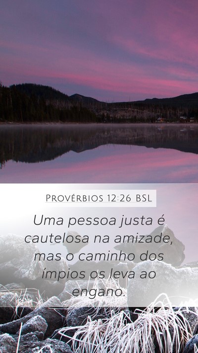 Provérbios 12:26 BSL Bible Verse Image