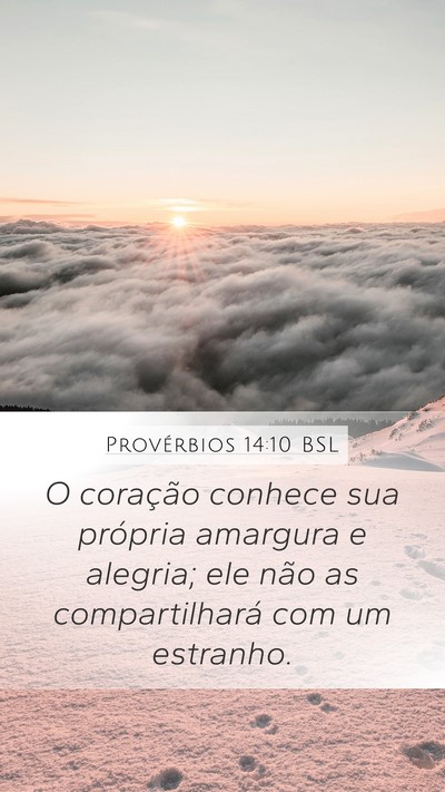 Provérbios 14:10 BSL Bible Verse Image