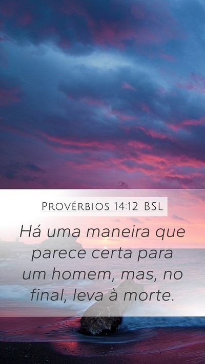 Provérbios 14:12 BSL Bible Verse Image