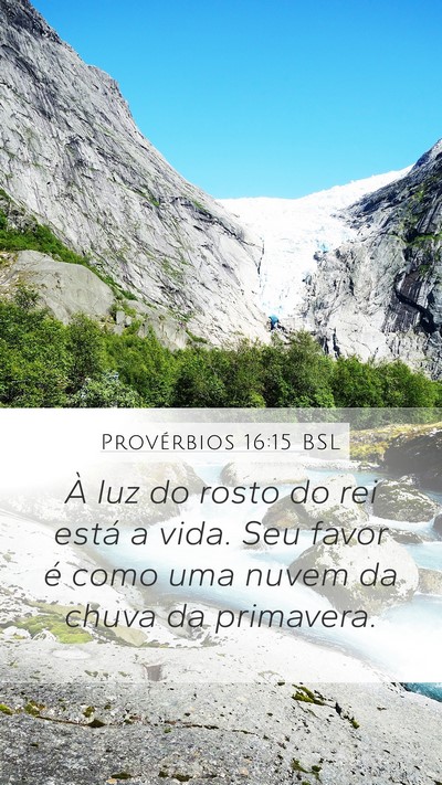 Provérbios 16:15 BSL Bible Verse Image