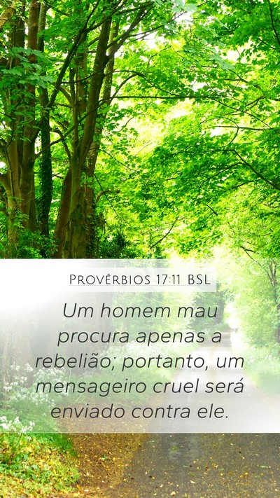 Provérbios 17:11 BSL Bible Verse Image