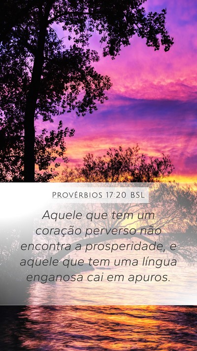 Provérbios 17:20 BSL Bible Verse Image