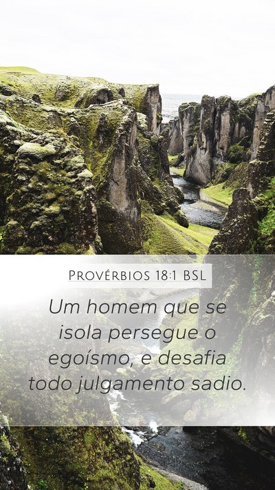 Provérbios 18:1 BSL Bible Verse Image