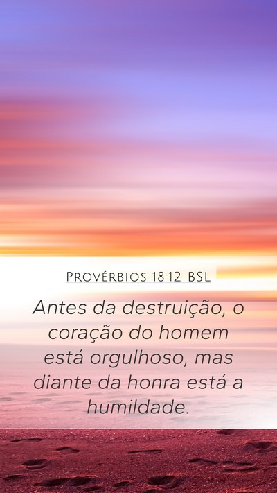 Provérbios 18:12 BSL Bible Verse Image
