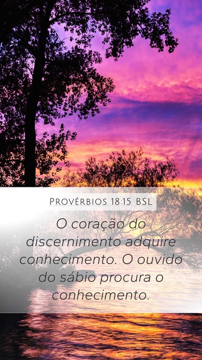 Provérbios 18:15 BSL Bible Verse Image