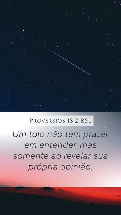 Provérbios 18:2 BSL Bible Verse Image