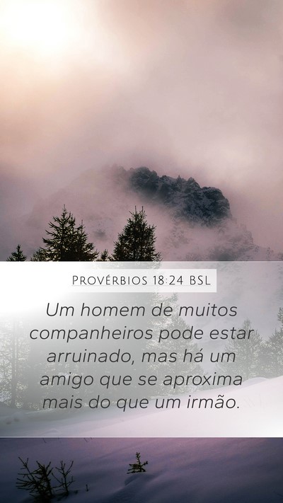 Provérbios 18:24 BSL Bible Verse Image