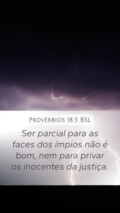Provérbios 18:5 BSL Bible Verse Image