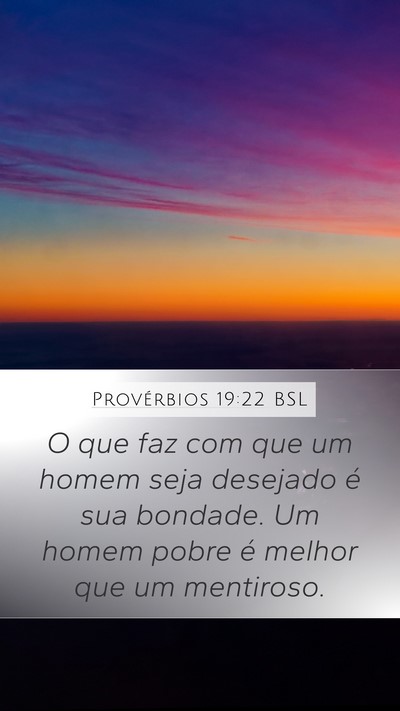 Provérbios 19:22 BSL Bible Verse Image