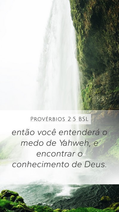 Provérbios 2:5 BSL Bible Verse Image