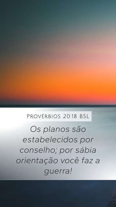 Provérbios 20:18 BSL Bible Verse Image