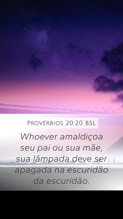 Provérbios 20:20 BSL Bible Verse Image