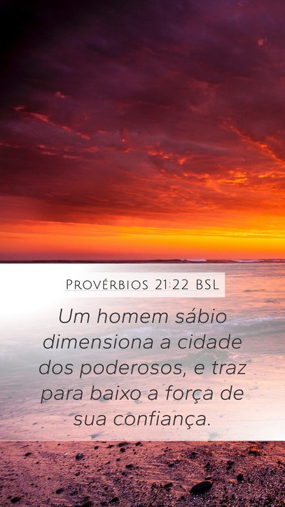 Provérbios 21:22 BSL Bible Verse Image