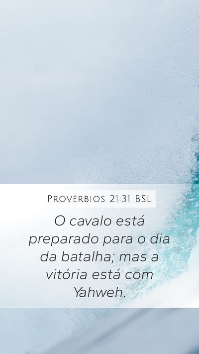 Provérbios 21:31 BSL Bible Verse Image