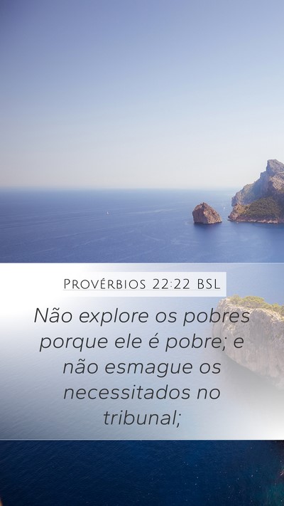 Provérbios 22:22 BSL Bible Verse Image