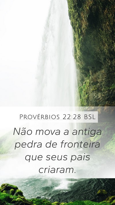 Provérbios 22:28 BSL Bible Verse Image