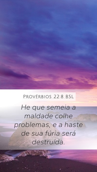 Provérbios 22:8 BSL Bible Verse Image