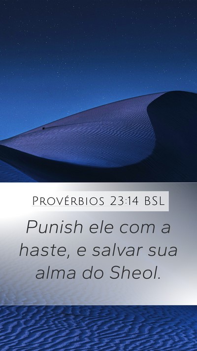 Provérbios 23:14 BSL Bible Verse Image