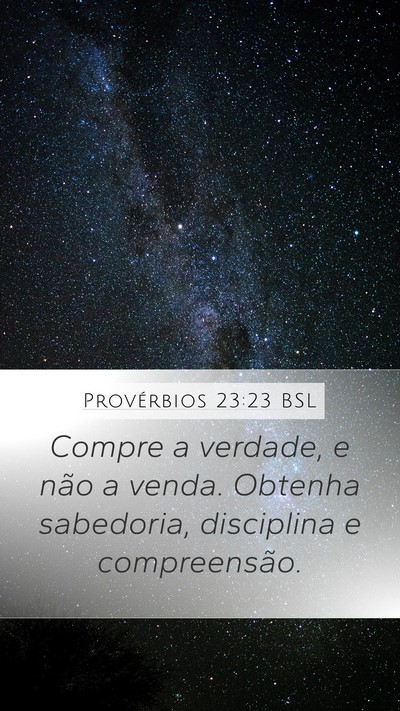 Provérbios 23:23 BSL Bible Verse Image