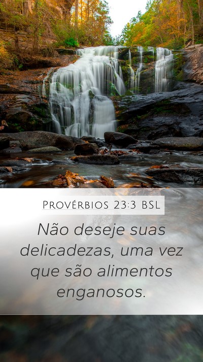 Provérbios 23:3 BSL Bible Verse Image