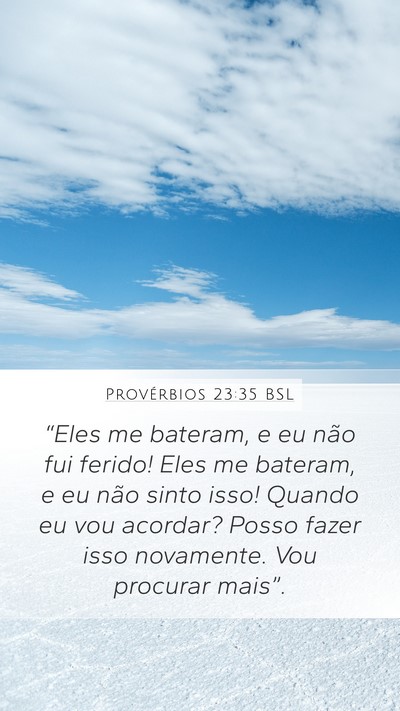 Provérbios 23:35 BSL Bible Verse Image