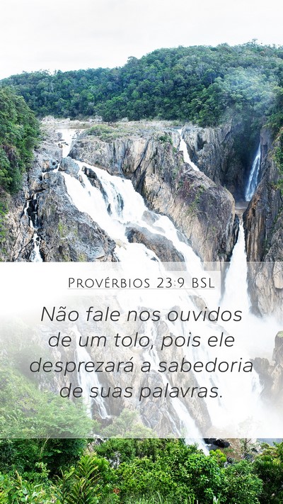 Provérbios 23:9 BSL Bible Verse Image