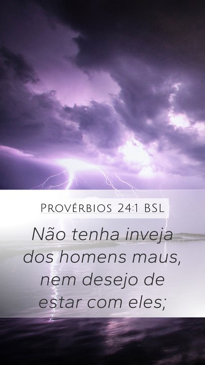 Provérbios 24:1 BSL Bible Verse Image