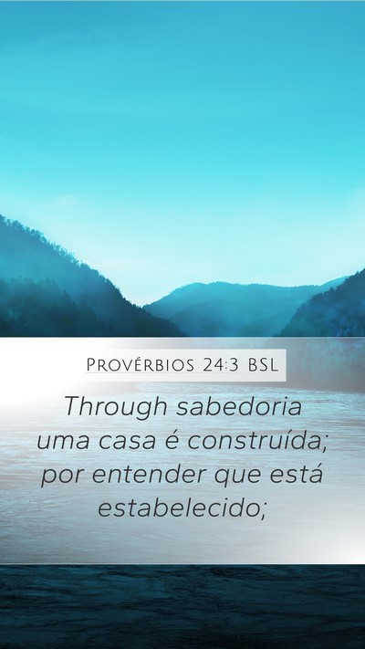 Provérbios 24:3 BSL Bible Verse Image