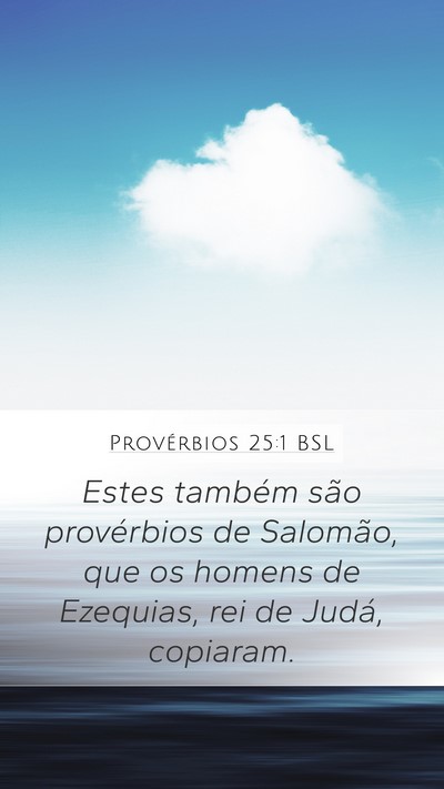 Provérbios 25:1 BSL Bible Verse Image