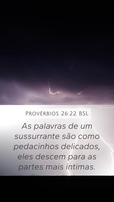 Provérbios 26:22 BSL Bible Verse Image