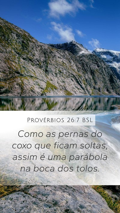 Provérbios 26:7 BSL Bible Verse Image