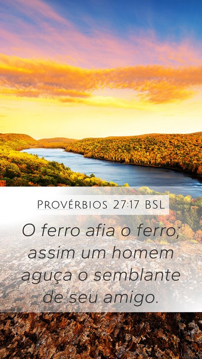 Provérbios 27:17 BSL Bible Verse Image