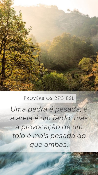 Provérbios 27:3 BSL Bible Verse Image