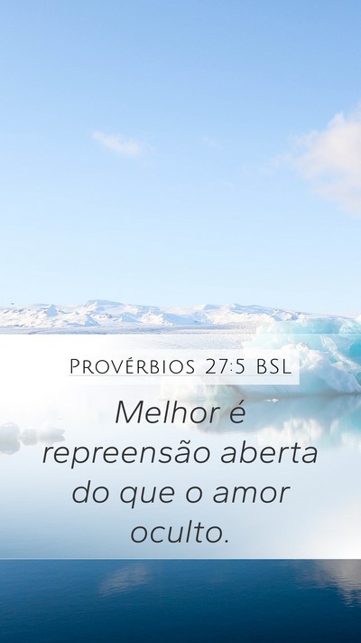 Provérbios 27:5 BSL Bible Verse Image