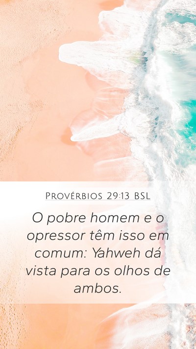 Provérbios 29:13 BSL Bible Verse Image