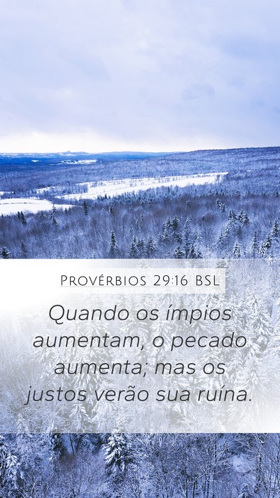 Provérbios 29:16 BSL Bible Verse Image