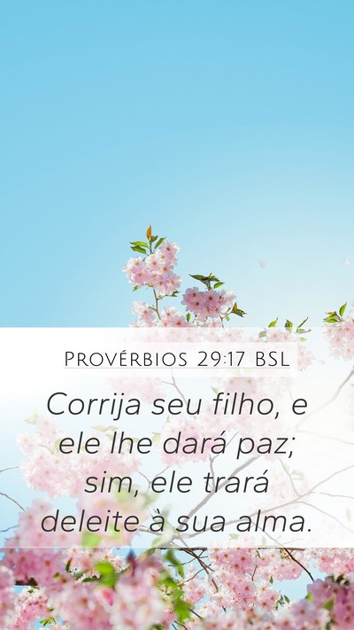 Provérbios 29:17 BSL Bible Verse Image