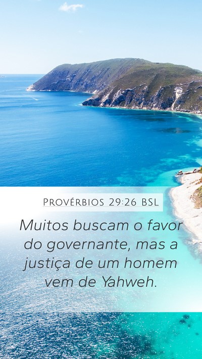 Provérbios 29:26 BSL Bible Verse Image