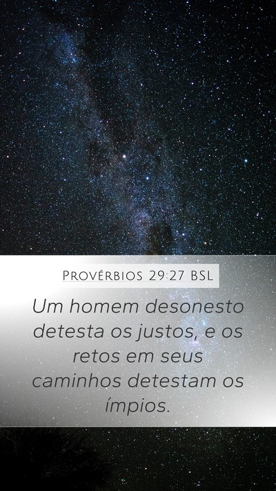 Provérbios 29:27 BSL Bible Verse Image